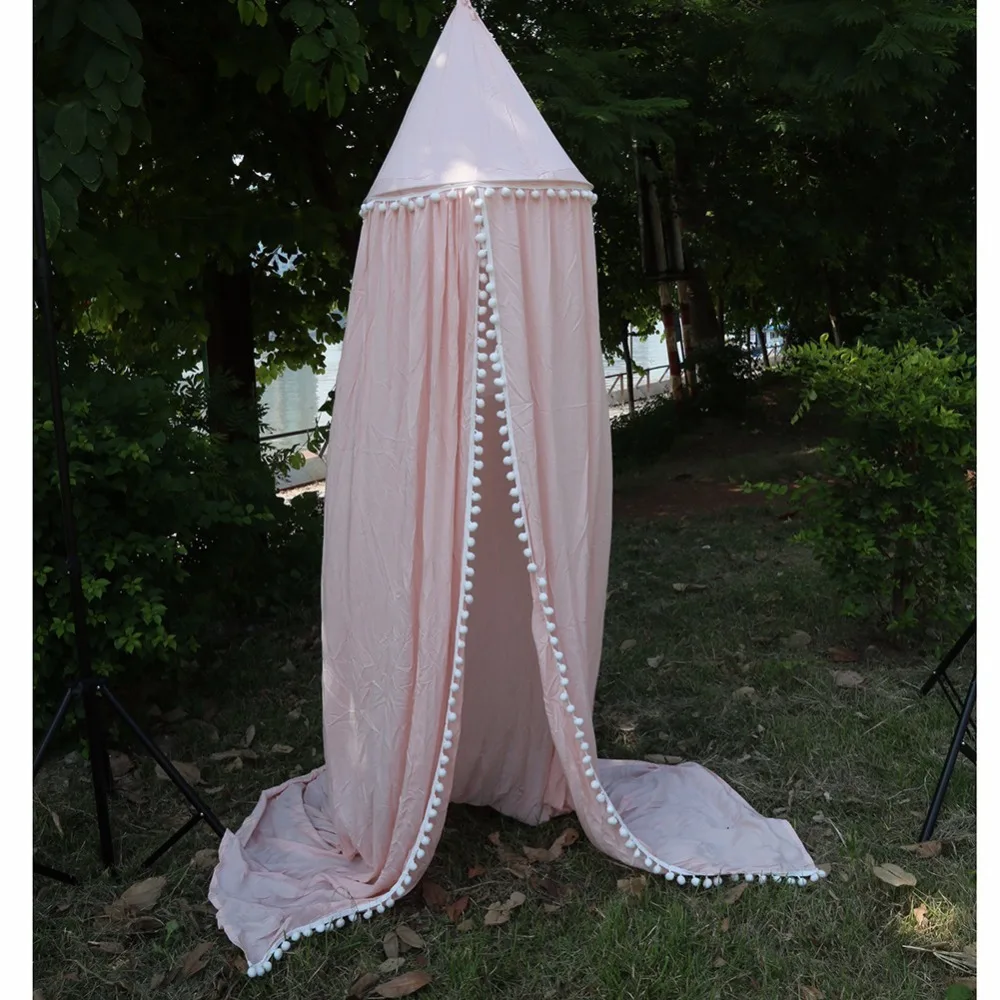 Cute Cotton baby room decoration Balls Pompom Mosquito Net Kids canopy bed curtain Round Crib Netting tent photography props
Cute Cotton baby room decoration Balls Pompom Mosquito Net Kids canopy bed curtain Round Crib Netting tent photography props