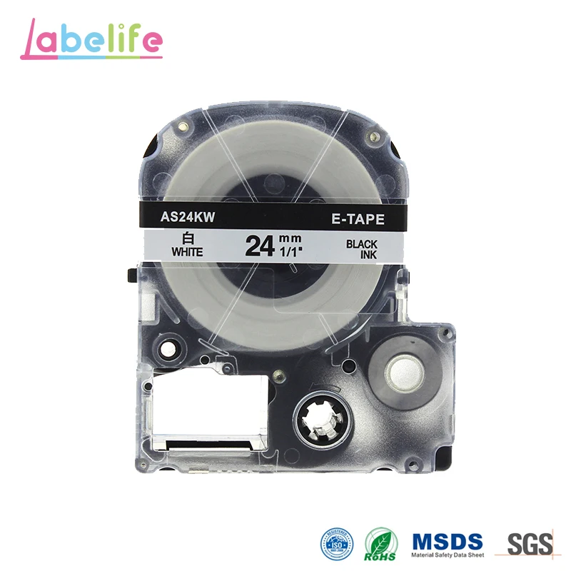 SS24K Label Maker Tape 24mm Cartridge Refills For Epson LabelWorks Label Printers for LW-300 LW-400 LW-500 LW-600P LW-700
SS24K Label Maker Tape 24mm Cartridge Refills For Epson LabelWorks Label Printers for LW-300 LW-400 LW-500 LW-600P LW-700