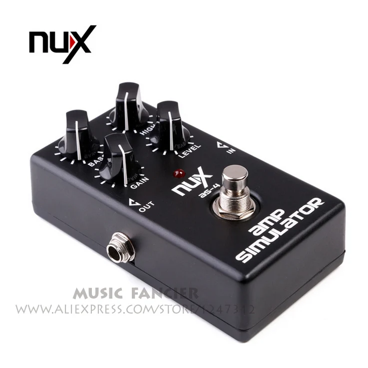 NUX AS-4 Modern Amplifier Simulator Guitar Bass Effect Pedal Boosts Greater Distortion Effect True
NUX AS-4 Modern Amplifier Simulator Guitar Bass Effect Pedal Boosts Greater Distortion Effect True