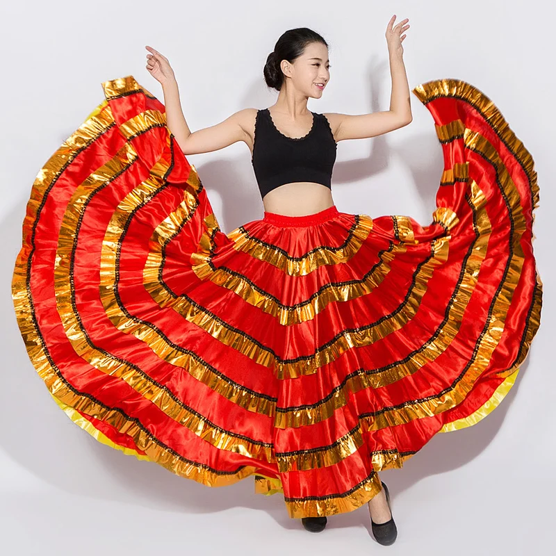 Women Ballroom Flamenco Dance Skirt Red Spanish Costume Bullfight Festival Dancer Gypsy Skirts Ladies Stage Show Wear DN3051
Women Ballroom Flamenco Dance Skirt Red Spanish Costume Bullfight Festival Dancer Gypsy Skirts Ladies Stage Show Wear DN3051