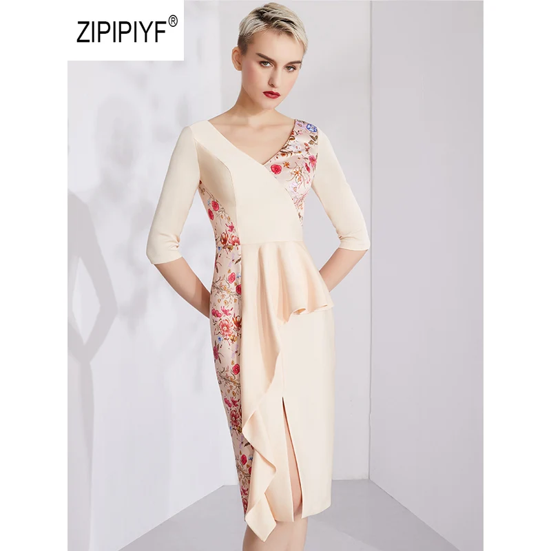 Original Zipipiyf OL Fake two Dresses Floral Printing Patchwork Slit Pencil Dress Ruffles 2019 playeras de mujer de moda AB409
Original Zipipiyf OL Fake two Dresses Floral Printing Patchwork Slit Pencil Dress Ruffles 2019 playeras de mujer de moda AB409