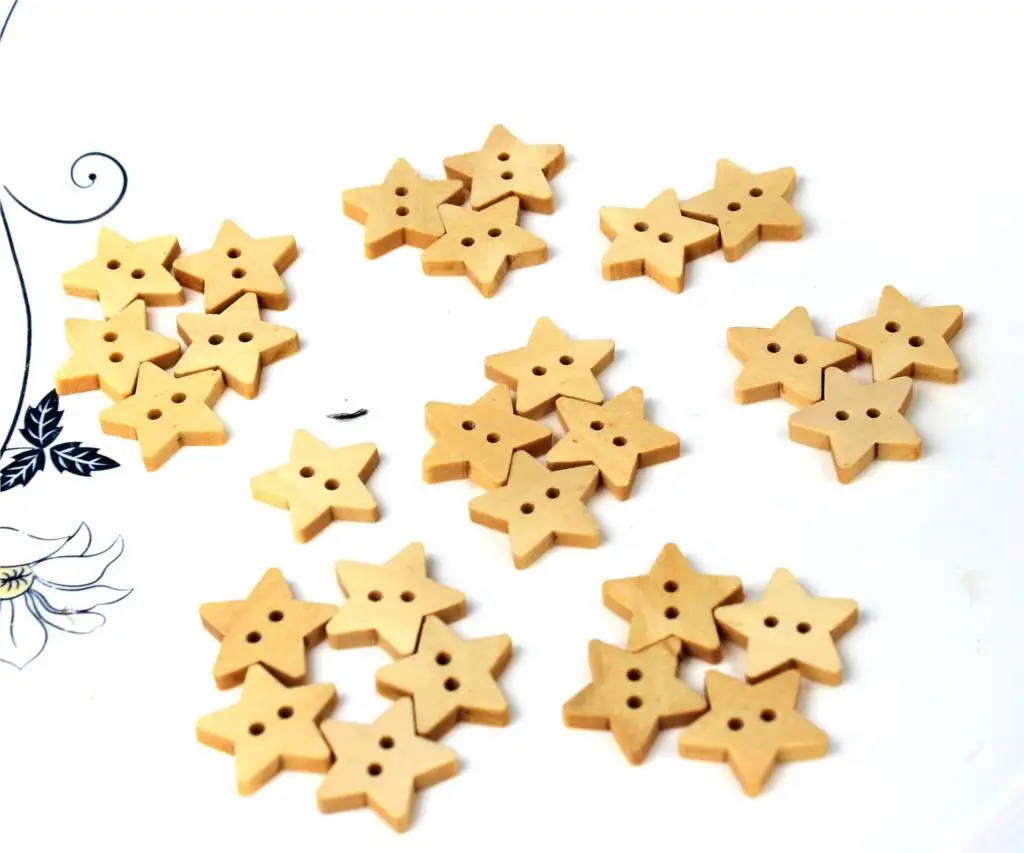 400pcs Star Wooden Buttons wood ornament 18mm for scrapbook decor Star buttons Wooden craft buttons Vintage Star Wood Buttons
400pcs Star Wooden Buttons wood ornament 18mm for scrapbook decor Star buttons Wooden craft buttons Vintage Star Wood Buttons