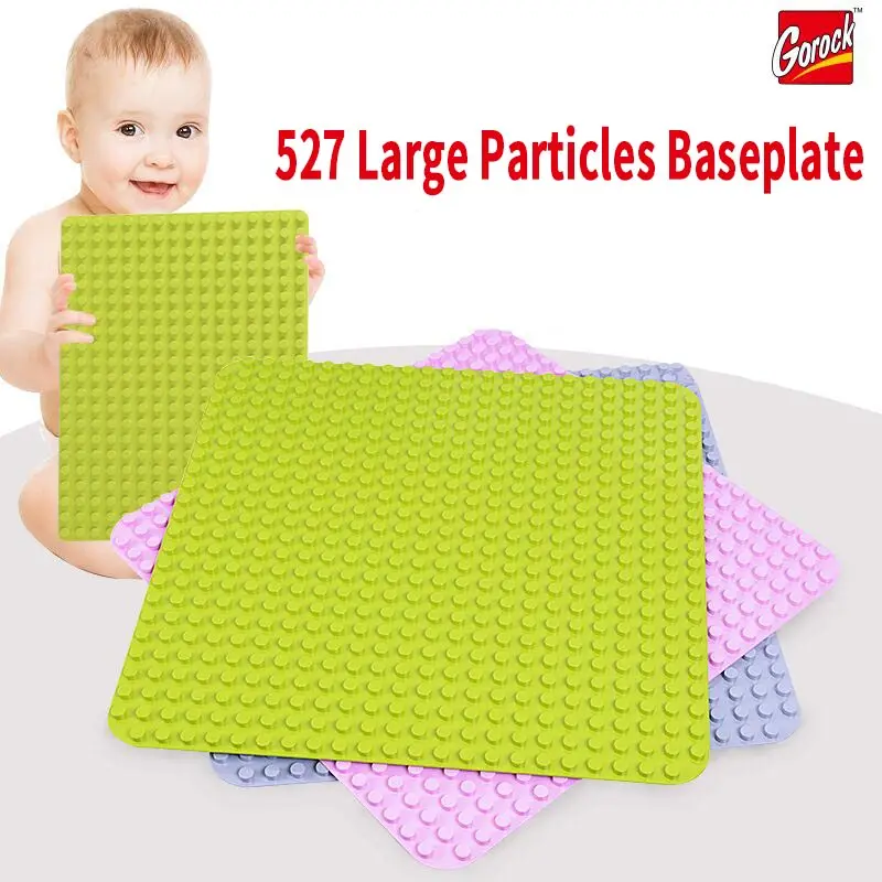GOROCK 527 Dots Large Size Baseplate Big Base Plate Exlarge Brick Solid Plate Building Block Toys Compatible Duploe For Kid Gift
GOROCK 527 Dots Large Size Baseplate Big Base Plate Exlarge Brick Solid Plate Building Block Toys Compatible Duploe For Kid Gift