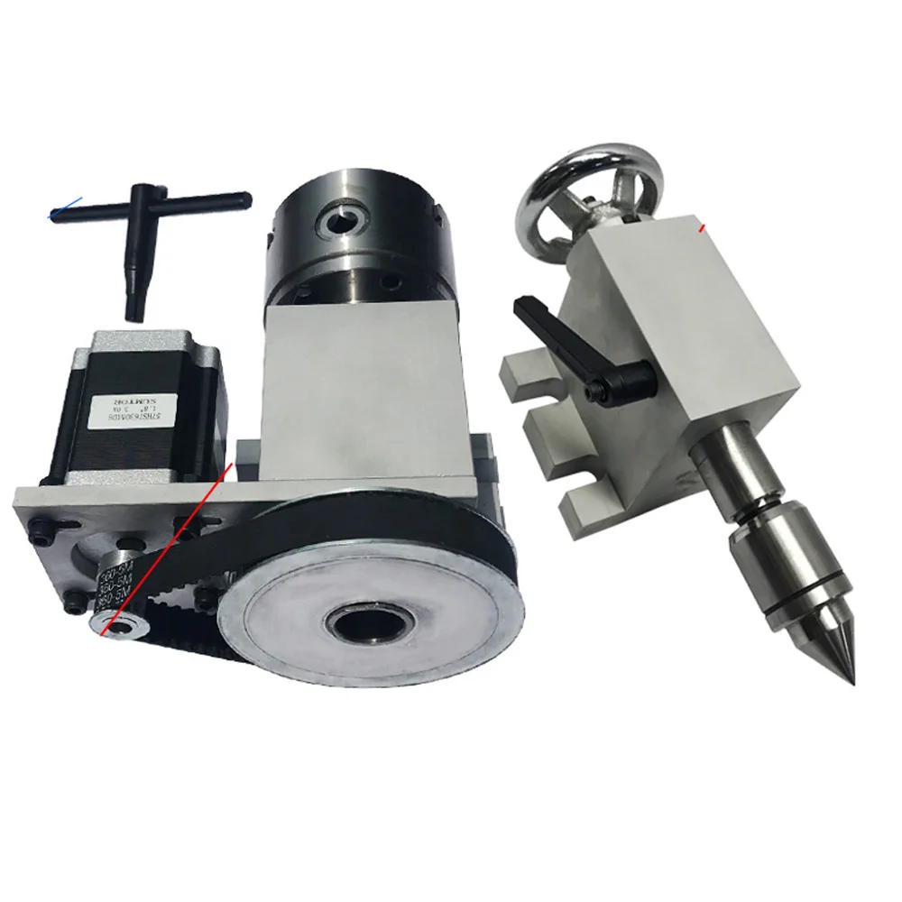 CNC 4-я ось вращения K12 4кулачковый патрон 100 мм/4 "для мини-фрезерного станка с ЧПУ