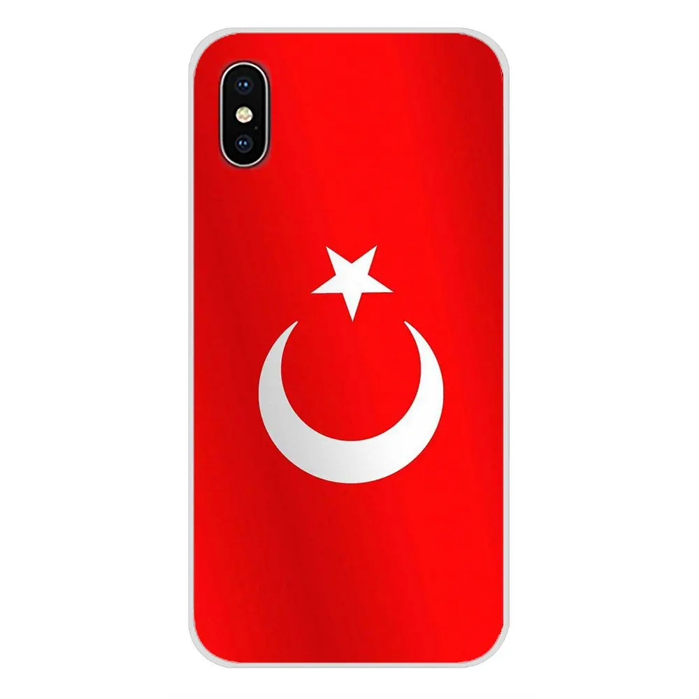 Турция аксессуары с национальными флагами чехлы для телефонов Apple iPhone X XR XS MAX 4 4S 5