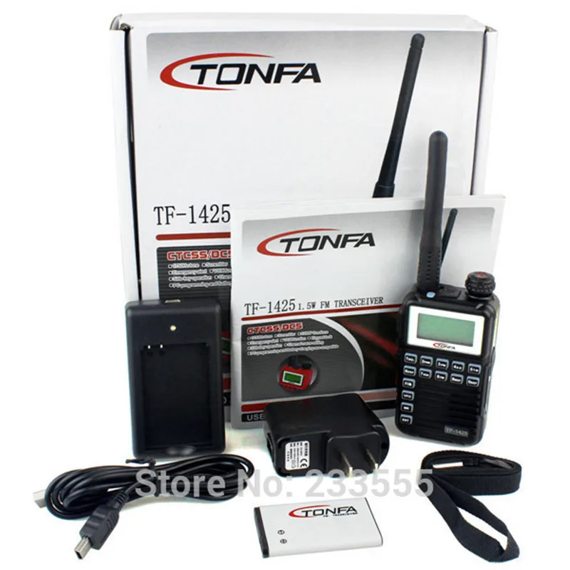 NEW Radio Walkie Talkie TONFA TF-1425 2W FM Transceiver 108CH UHF LCD Display Two Way Radio
NEW Radio Walkie Talkie TONFA TF-1425 2W FM Transceiver 108CH UHF LCD Display Two Way Radio