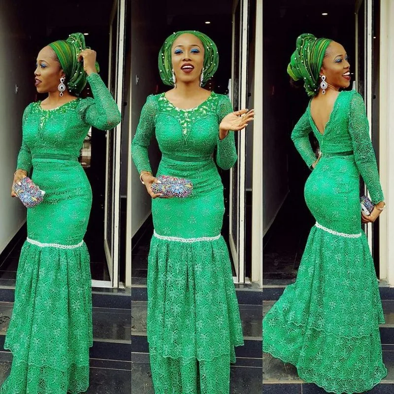 Aso Ebi стильные Зеленые Вечерние платья-русалки с длинным рукавом, кружевные нигерийские платья для выпускного вечера, вечернее платье, плать...
Aso Ebi стильные Зеленые Вечерние платья-русалки с длинным рукавом, кружевные нигерийские платья для выпускного вечера, вечернее платье, плать...