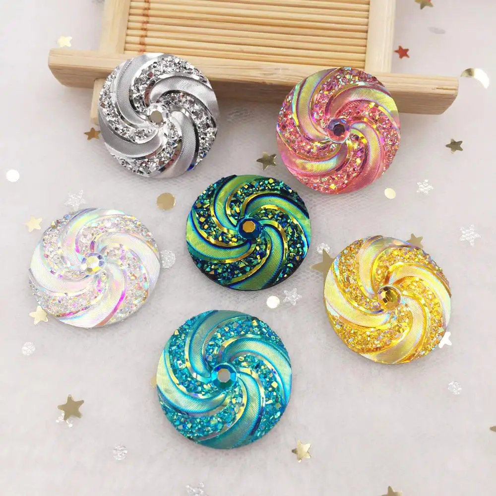 AB Resin 25mm Round vortex cabochon Beads Flat back rhinestone 24pcs applique DIY Wedding half beads ornaments craft PW49*2
AB Resin 25mm Round vortex cabochon Beads Flat back rhinestone 24pcs applique DIY Wedding half beads ornaments craft PW49*2