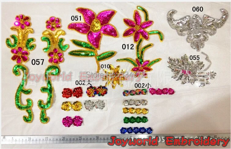 Sequined headwear applique trims embroidery paillette patches flower beaded V-neck
Sequined headwear applique trims embroidery paillette patches flower beaded V-neck