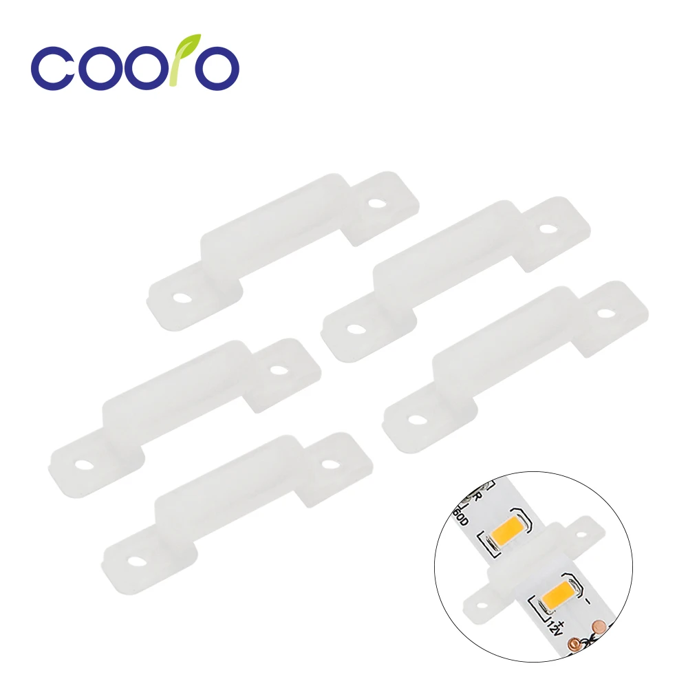 LED Strip Mount Clip 12mm Width Soft Silicon Buckle LED Tape Fixing Holder Fasten Clips Connector for LED Strip 5pcs/lot
LED Strip Mount Clip 12mm Width Soft Silicon Buckle LED Tape Fixing Holder Fasten Clips Connector for LED Strip 5pcs/lot