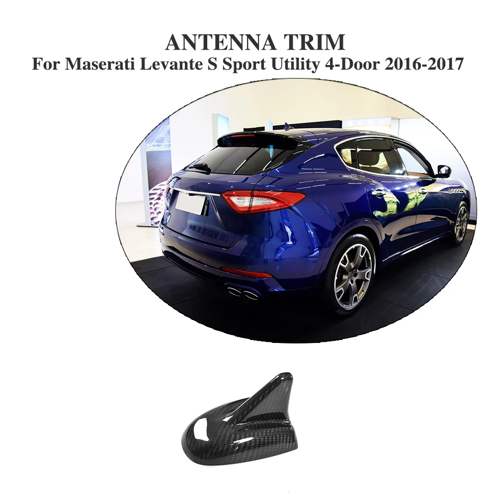 Carbon Fiber Auto Shark Fin Roof Antenna Trim for Maserati Levante S Sport Utility 4-Door 2016-2017
Carbon Fiber Auto Shark Fin Roof Antenna Trim for Maserati Levante S Sport Utility 4-Door 2016-2017