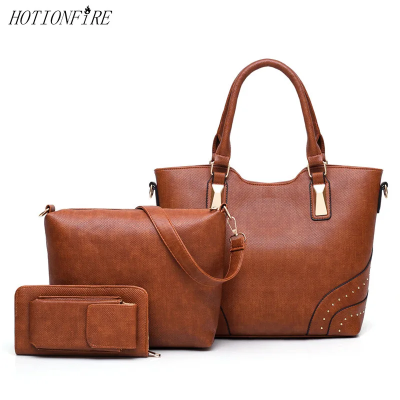Women Bag 3 Pcs/Set New Pu Leather Handbags Fashion Shoulder Bag Female Purse High Quality Casual Purse Tote Mobile Phone Bag
Women Bag 3 Pcs/Set New Pu Leather Handbags Fashion Shoulder Bag Female Purse High Quality Casual Purse Tote Mobile Phone Bag
