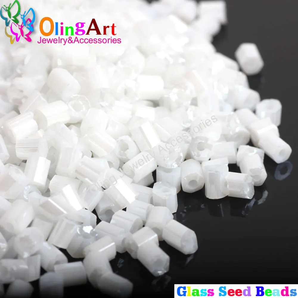 OlingArt Opaque white 2x3mm 25g/lot 2 cut Glass Seed Tube Spaced beads DIY earrings Bracelet choker necklace jewelry making
OlingArt Opaque white 2x3mm 25g/lot 2 cut Glass Seed Tube Spaced beads DIY earrings Bracelet choker necklace jewelry making