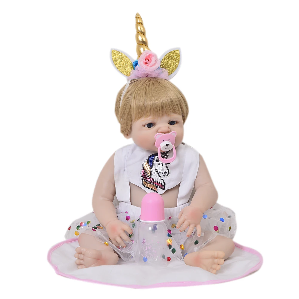 Alive 23'' Full Silicone Reborn Baby Girl Dolls Collectible Baby Doll Toys Real Like Princess for Kids Playmates Birthday Gifts
Alive 23'' Full Silicone Reborn Baby Girl Dolls Collectible Baby Doll Toys Real Like Princess for Kids Playmates Birthday Gifts
