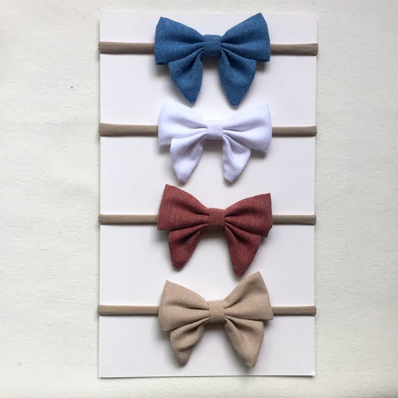 Handmade solid Nylon Headband With 9 colors Bow For cute Kids Girls Hair Accessories High Quality cotton Headwe
Handmade solid Nylon Headband With 9 colors Bow For cute Kids Girls Hair Accessories High Quality cotton Headwe