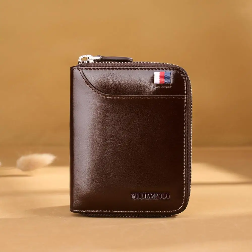 WilliamPOLO 2019 Business Luxury Leather Wallet Men Short Credit Card Holder Genuine Leather Men Clutch Bags Male Zipper Purse
WilliamPOLO 2019 Business Luxury Leather Wallet Men Short Credit Card Holder Genuine Leather Men Clutch Bags Male Zipper Purse