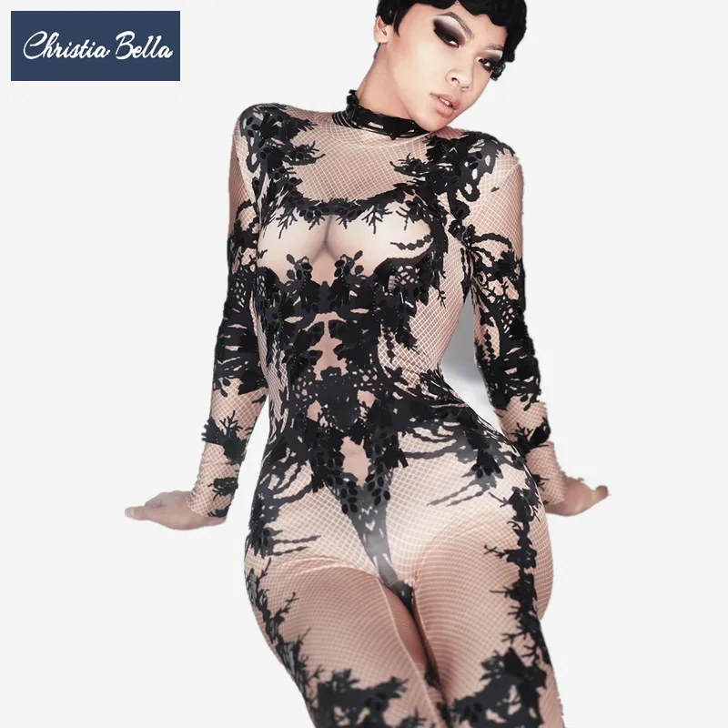Sexy Floral Print Nude Stage Jumpsuit Women Stretch Skinny Bodysuit Nightclub Pole Dance Catsuit Singer Dj Costumes Leotard
Sexy Floral Print Nude Stage Jumpsuit Women Stretch Skinny Bodysuit Nightclub Pole Dance Catsuit Singer Dj Costumes Leotard