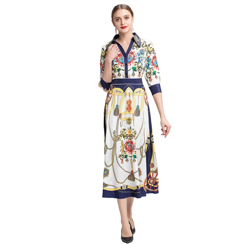 High Quality 2019 Spring Summer Women Dress New Fresh Sweet Flower Print Large Sleeves High Waist Large Swing Ladies Beach Dress
High Quality 2019 Spring Summer Women Dress New Fresh Sweet Flower Print Large Sleeves High Waist Large Swing Ladies Beach Dress