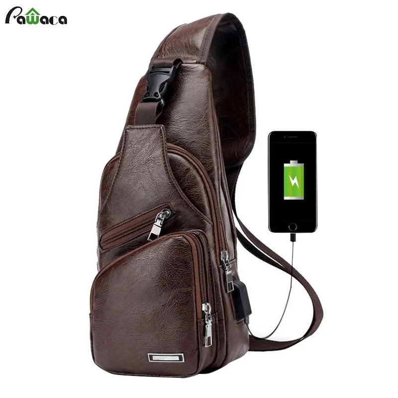 PU Leather Outdoor Tactical New Shoulder Bag Men's Charging bag USB Chest Waist Pack Diagonal package
PU Leather Outdoor Tactical New Shoulder Bag Men's Charging bag USB Chest Waist Pack Diagonal package