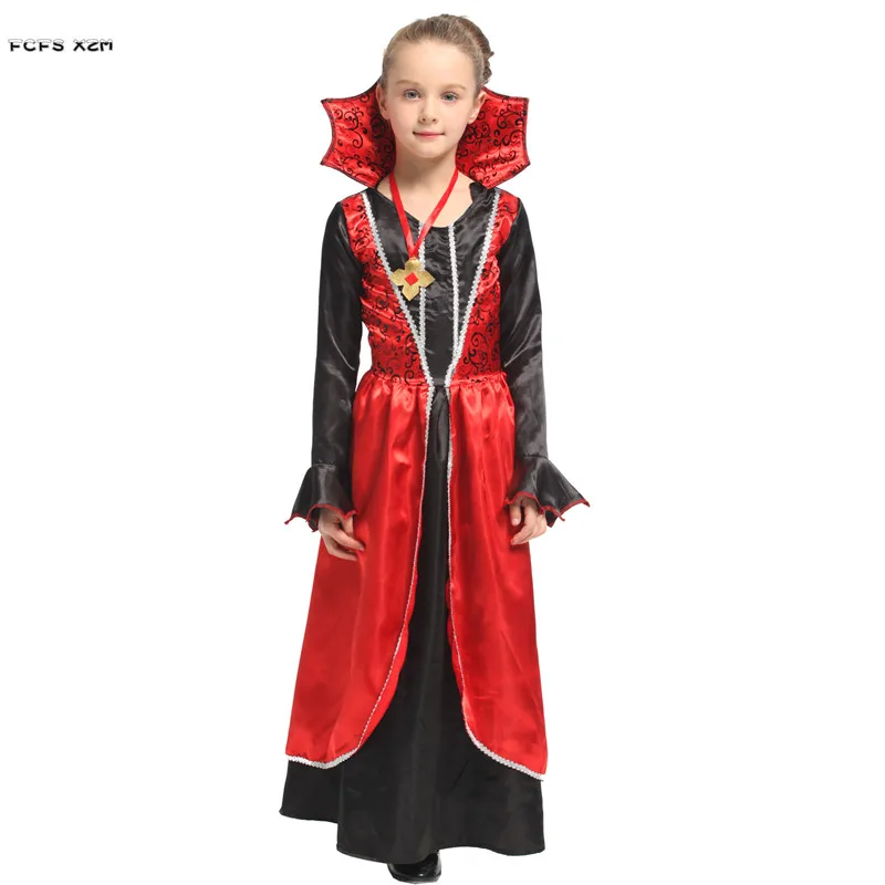 Red Girls Queen Cosplay Kids Children Halloween Vampire Scary Costumes Carnival Purim Masquerade Role play party Evening dress
Red Girls Queen Cosplay Kids Children Halloween Vampire Scary Costumes Carnival Purim Masquerade Role play party Evening dress