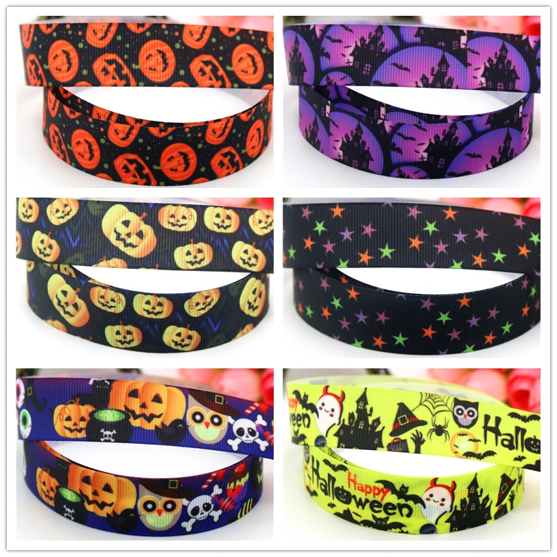 DUWES 7/8'' Free shipping Halloween pumpkin printed grosgrain ribbon hairbow headwear party decoration 22mm wholesale OEM D609
DUWES 7/8'' Free shipping Halloween pumpkin printed grosgrain ribbon hairbow headwear party decoration 22mm wholesale OEM D609