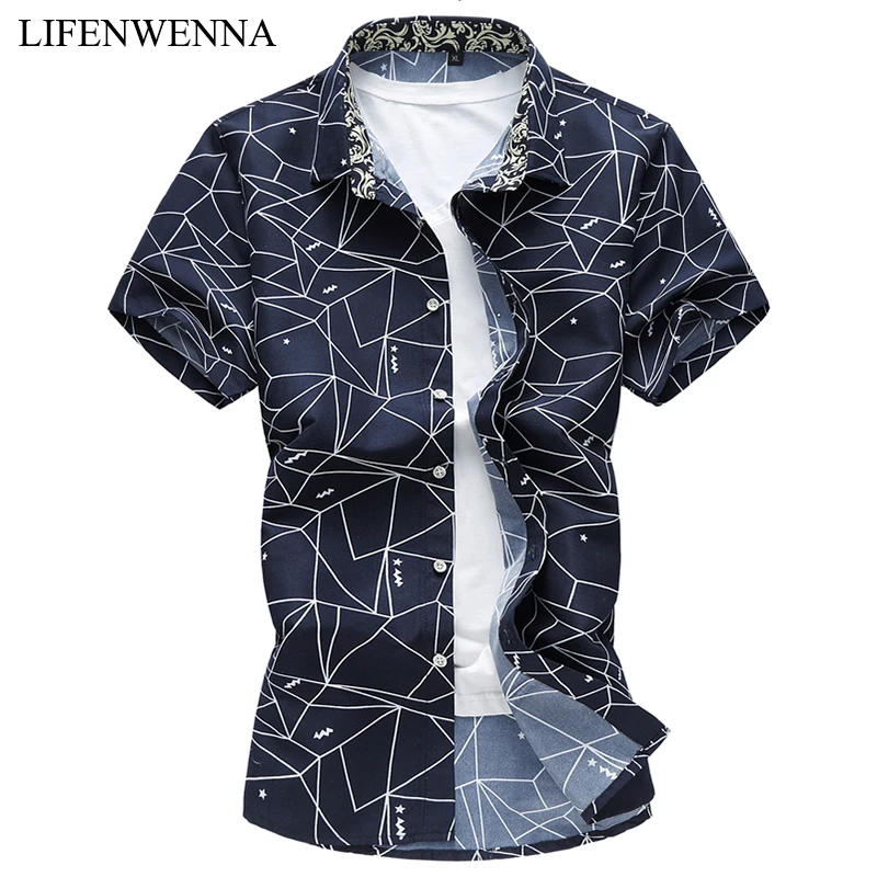 2020 Summer New Men Shirt Fashion Plaid Printing Male Casual Short Sleeve Shirt Large Size Brand Men's Clothing 5XL 6XL 7XL
2020 Summer New Men Shirt Fashion Plaid Printing Male Casual Short Sleeve Shirt Large Size Brand Men's Clothing 5XL 6XL 7XL