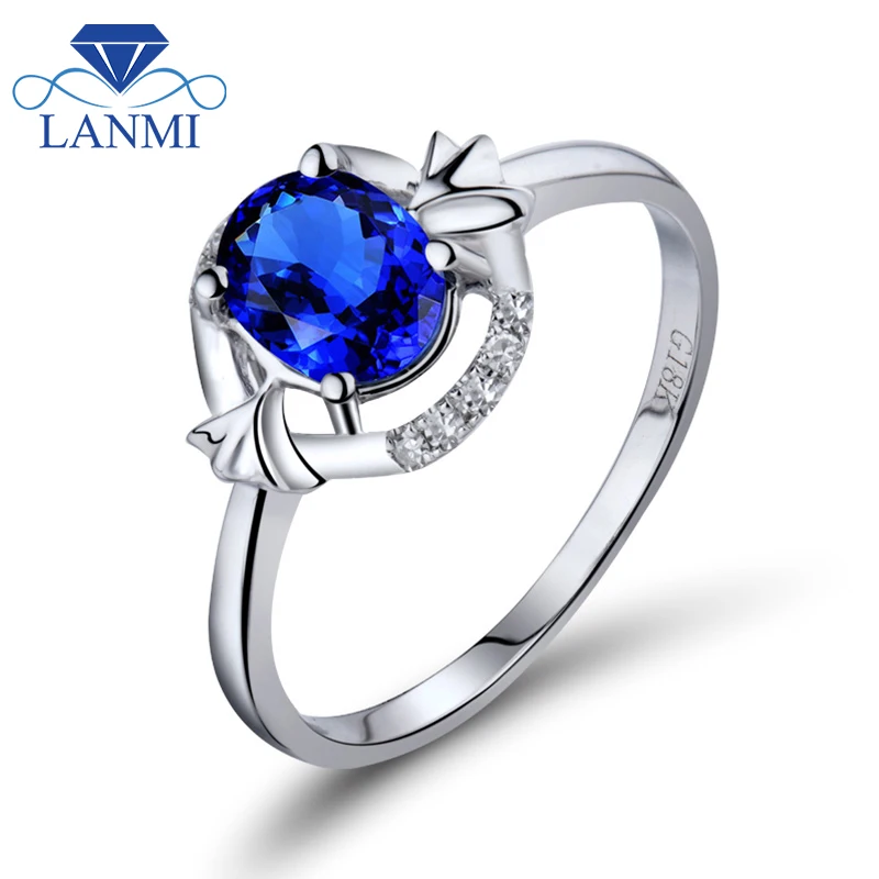 Solid 18K white Gold Blue Sapphire Wedding Rings Genuine Oval Natural Gemstone Diamond Jewelry for Women Party Luxury Gift
Solid 18K white Gold Blue Sapphire Wedding Rings Genuine Oval Natural Gemstone Diamond Jewelry for Women Party Luxury Gift