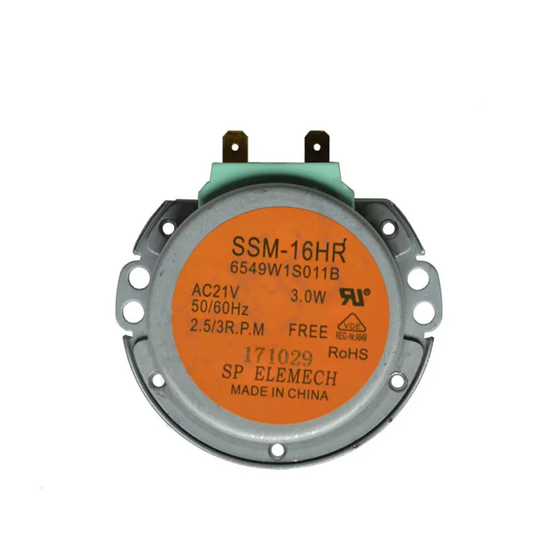 1 piece AC 21V Microwave Oven Synchronous Motor Tray Motor SSM-16HR for lg Microondas Oven Parts
1 piece AC 21V Microwave Oven Synchronous Motor Tray Motor SSM-16HR for lg Microondas Oven Parts