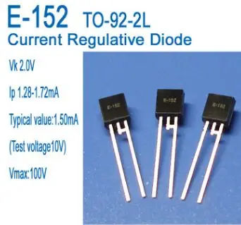 Free shipping 50pcs/lot CRD Constant Current Diodes / Current Conditioning Diodes E-152 TO-92-2L IP 1.28-1.72MA
Free shipping 50pcs/lot CRD Constant Current Diodes / Current Conditioning Diodes E-152 TO-92-2L IP 1.28-1.72MA