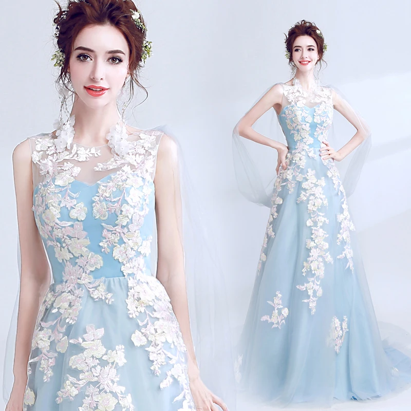 Шифоновое платье для выпускного вечера с цветочным принтом|gown evening|vestido de festaprom gown