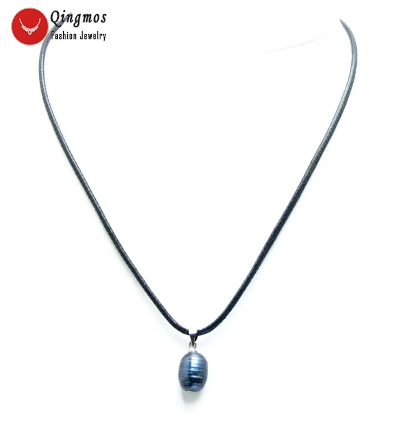 Big 10-11mm Rice Black Natural Freshwater Pearl Pendant & Free 17-18" cord necklace-nec6350
Big 10-11mm Rice Black Natural Freshwater Pearl Pendant & Free 17-18" cord necklace-nec6350