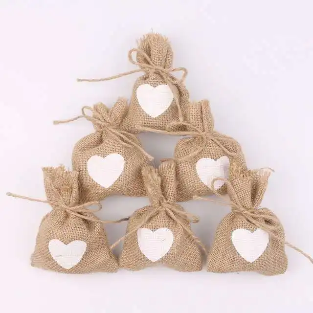 Jute Burlap Pocket Vintage Rustic DIY Christmas wedding party environmental protection adornment heart bag decoration
Jute Burlap Pocket Vintage Rustic DIY Christmas wedding party environmental protection adornment heart bag decoration