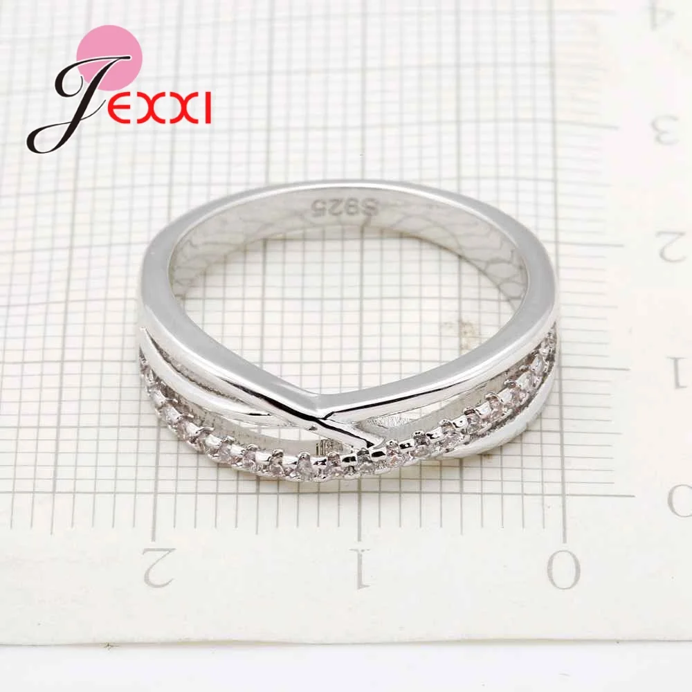 Trendy 925 Sterling Silver Proposal Rings Cubic Zirconia Cross Shape Women Wedding Bands Ring Jewelry Engagement Accessory
Trendy 925 Sterling Silver Proposal Rings Cubic Zirconia Cross Shape Women Wedding Bands Ring Jewelry Engagement Accessory