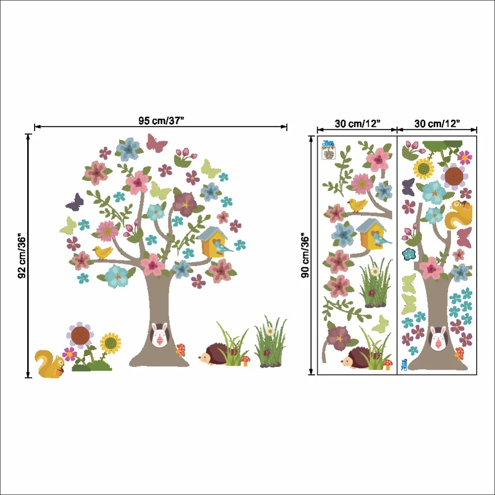 Rushed Colorful Flowers Tree Pattern Wall Stickers For Kids Room Home Decoration Background Plane Plant Mural Diy Wallpaper
Rushed Colorful Flowers Tree Pattern Wall Stickers For Kids Room Home Decoration Background Plane Plant Mural Diy Wallpaper