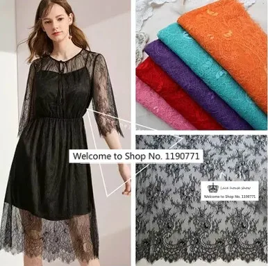 16 Color High Quality Eyelash Lace Fabric Embroidery DIY Clothing Sewing Accessories Wedding Curtains Home Decoration Materials
16 Color High Quality Eyelash Lace Fabric Embroidery DIY Clothing Sewing Accessories Wedding Curtains Home Decoration Materials