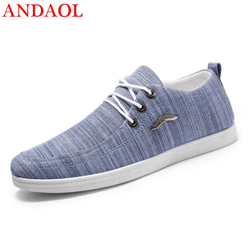 ANDAOL Men's Casual Shoes Top Quality Breathable Soft Light Canvas Sneakers Luxury Simple Non-Slip Campus Trainers Skateboarding
ANDAOL Men's Casual Shoes Top Quality Breathable Soft Light Canvas Sneakers Luxury Simple Non-Slip Campus Trainers Skateboarding