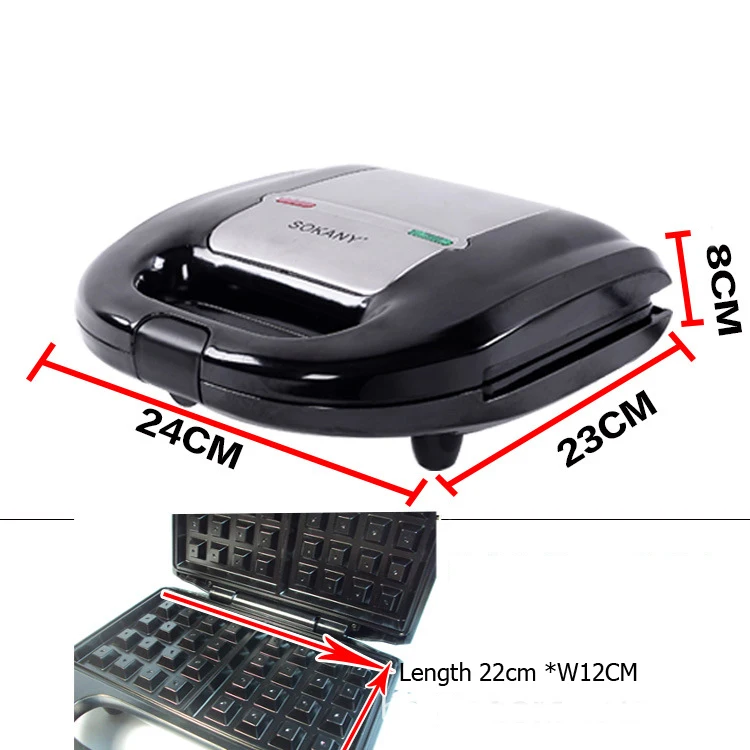 220V Electric Waffles Maker Electric Sandwich Iron Machine Bubble Egg Cake Oven Breakfast Machine
220V Electric Waffles Maker Electric Sandwich Iron Machine Bubble Egg Cake Oven Breakfast Machine