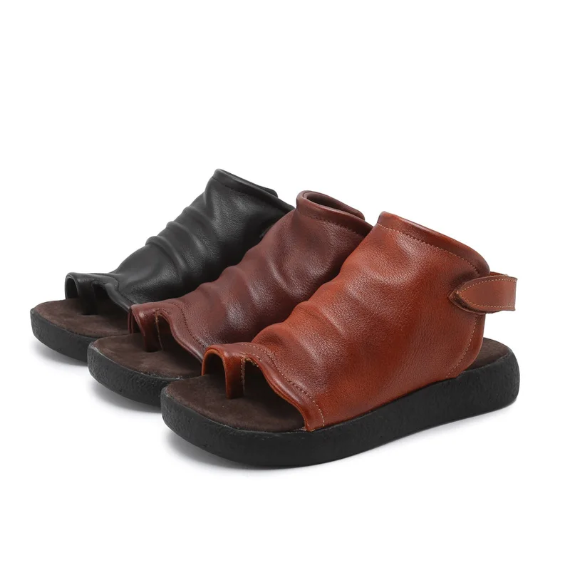6068-21 New Original Handmade Summer Leather Shoes Hollow Short Boots Retro Casual Boots Roman Flat-heeled Women's Sandals
6068-21 New Original Handmade Summer Leather Shoes Hollow Short Boots Retro Casual Boots Roman Flat-heeled Women's Sandals