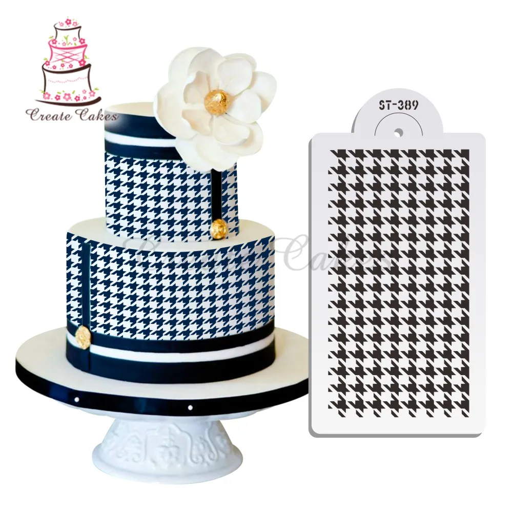 Houndstooth Cake Stencil Plastic Fondant Decorative Stencil for Cupcake and Cookies Lace Template Mold Decorating Tools Bakeware
Houndstooth Cake Stencil Plastic Fondant Decorative Stencil for Cupcake and Cookies Lace Template Mold Decorating Tools Bakeware