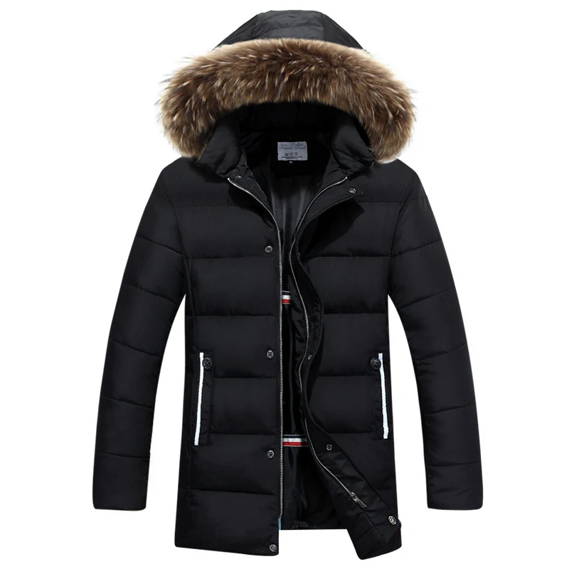 Men Parka Fur Hooded Thick Warm Jacket Men Winter 2018 Outwear Long Parka Man Fashion Casual Slim Coat Brand Clothing C1576
Men Parka Fur Hooded Thick Warm Jacket Men Winter 2018 Outwear Long Parka Man Fashion Casual Slim Coat Brand Clothing C1576
