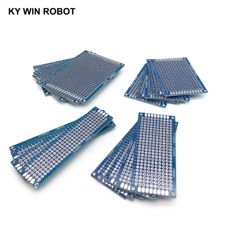 20pcs 5x7 4x6 3x7 2x8 cm Blue Pcb Double-Sided Copper Prototype Universal PCB Board for Arduino
20pcs 5x7 4x6 3x7 2x8 cm Blue Pcb Double-Sided Copper Prototype Universal PCB Board for Arduino