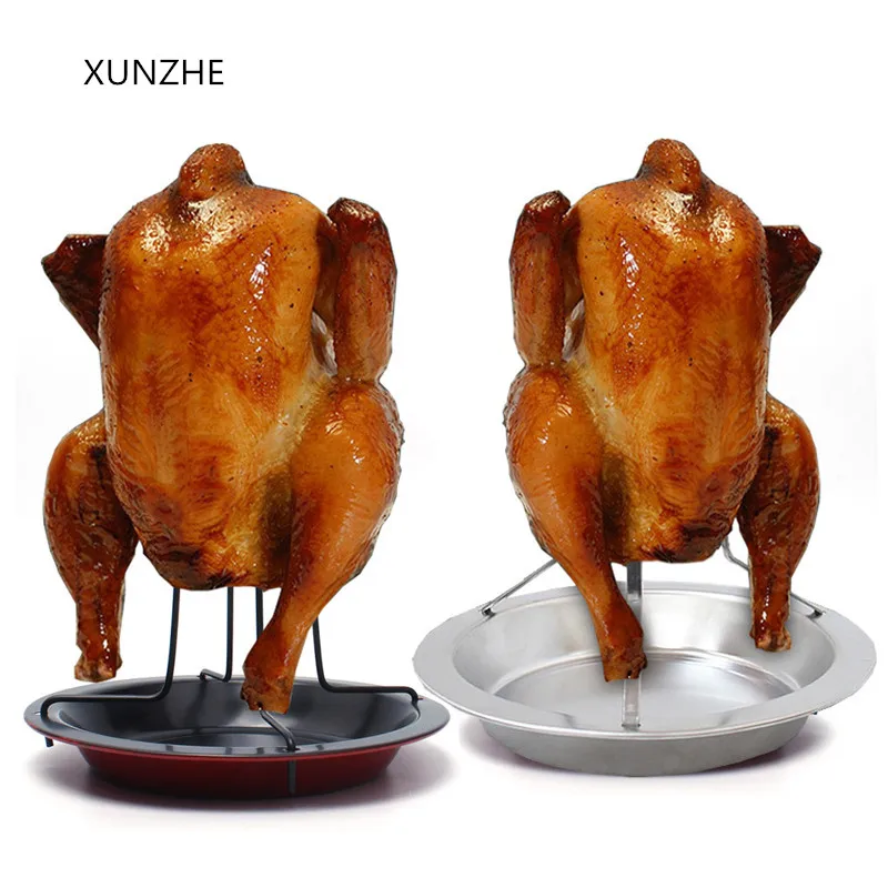 Уличный портативный держатель для гриля из нержавеющей стали XUNZHE цыплят утка