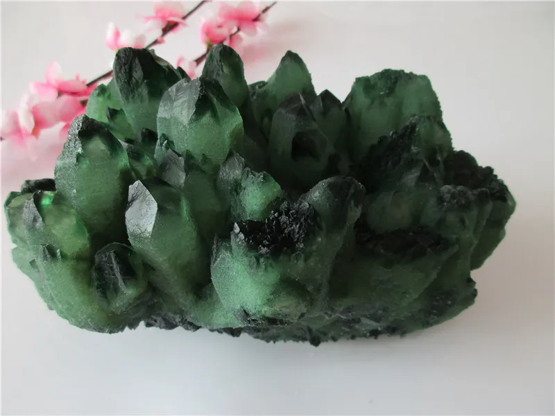 Unique Natural Green Crystal Cluster Skeletal Quartz Point Wand Mineral Healing Crystal Druse Vug Specimen Natural Stone
Unique Natural Green Crystal Cluster Skeletal Quartz Point Wand Mineral Healing Crystal Druse Vug Specimen Natural Stone