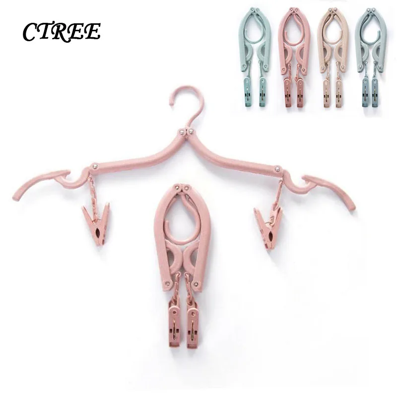 CTREE Wheat Straw Clothes Portable Hanger Folding Plastic Rack Pants Socks Hook Multi-function Underwear Drying Rack Clip C863
CTREE Wheat Straw Clothes Portable Hanger Folding Plastic Rack Pants Socks Hook Multi-function Underwear Drying Rack Clip C863