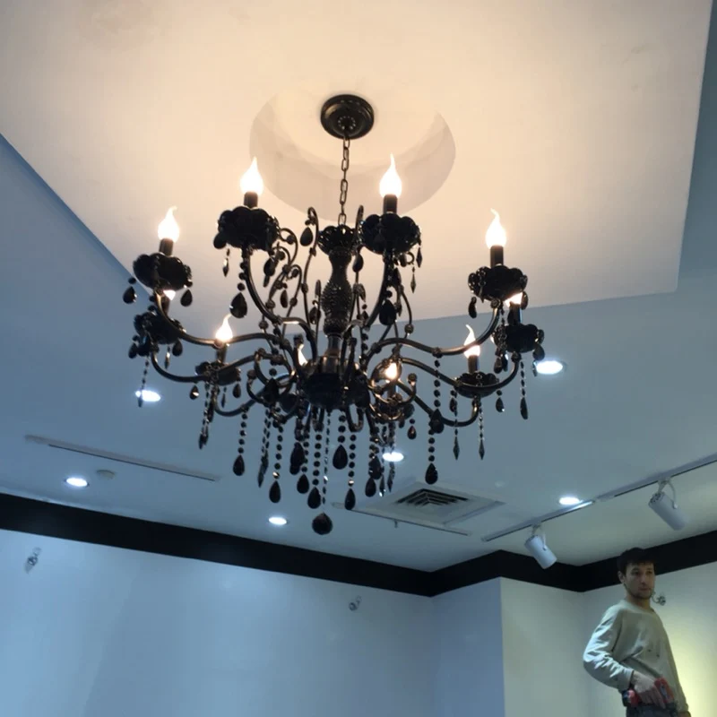 Black Crystal Chandelier Hanging Lamp for Kitchen Black Chandelier Bedroom Lighting Fixtures Classic Crystal Chandeliers Lamp
Black Crystal Chandelier Hanging Lamp for Kitchen Black Chandelier Bedroom Lighting Fixtures Classic Crystal Chandeliers Lamp