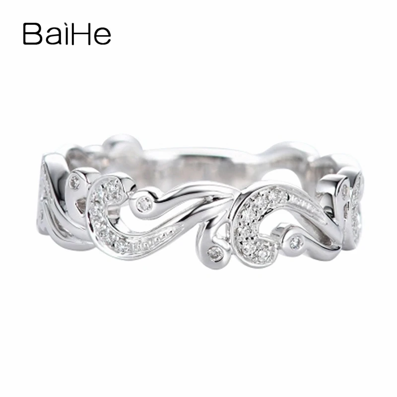 Женское кольцо с натуральными бриллиантами BAIHE, белое золото 14 к, 0.10ct H/SI, модное свадебное кольцо, красивое кольцо
Женское кольцо с натуральными бриллиантами BAIHE, белое золото 14 к, 0.10ct H/SI, модное свадебное кольцо, красивое кольцо