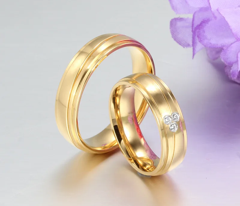 Recommend Stainless Steel Gold Color Cubic Zircon Rings For Women Charm Couple Rings Wedding Engagement Men Ring Jewelry
Recommend Stainless Steel Gold Color Cubic Zircon Rings For Women Charm Couple Rings Wedding Engagement Men Ring Jewelry