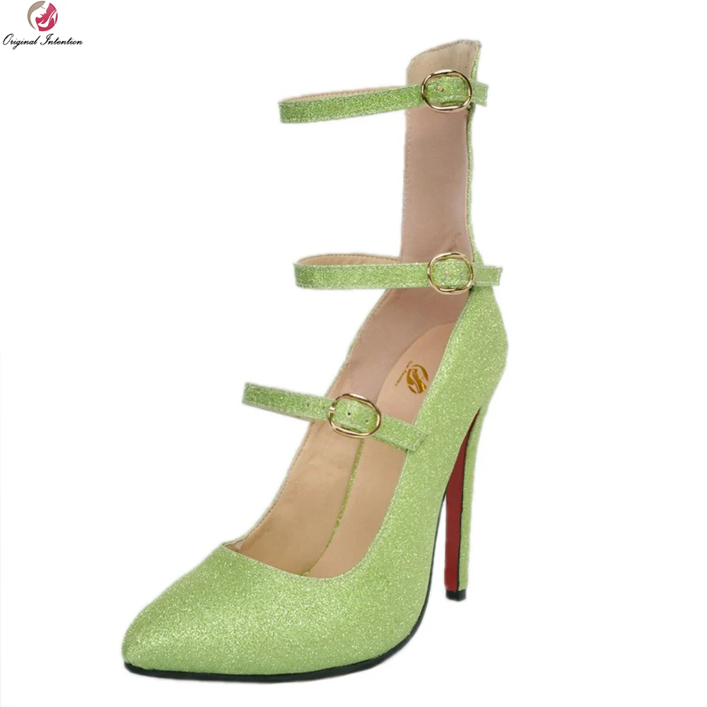 Original Intention New Arrival Women Pumps 2017 Stylish Pointed Toe Thin Heels Pumps Fahsion Green Shoes Woman Plus US Size 4-15
Original Intention New Arrival Women Pumps 2017 Stylish Pointed Toe Thin Heels Pumps Fahsion Green Shoes Woman Plus US Size 4-15