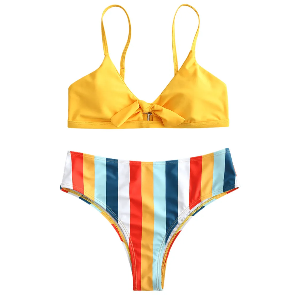 Womail Sexy Print Two Pieces Swimsuit Swimwear Women Bikinis Bandage Bathing Suits Bikini Set Female L30309 | Спорт и развлечения