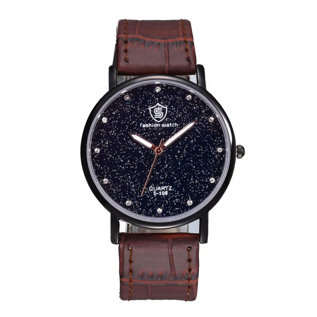 Top Brand Luxury Women's Individual Alloy Quartz Watch men quartz stainless steel watch Full starry sky #10 | Наручные часы